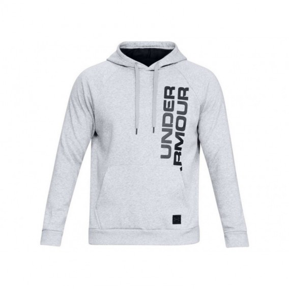 Mikina Under Armour Rival Fleece Script Hoody Grey