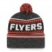 Kulich NHL týmu Philadelphia Flyers s vyšitým a vypleteným nápisem Philadelphia Flyers.