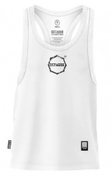 Pánský Tank Top Octagon Fight Wear Logo Smash Bílá