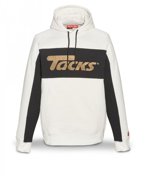 Mikina CCM Nostalgia Tacks Hooded Fleece Blanc