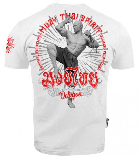 Tričko Octagon Muay Thai Spirit White