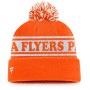 Kulich Philadelphia Flyers v oranžovém provedení s vyšitým logem Philadelphia Flyers na přední straně a z boku vyšité logo Fanatics.