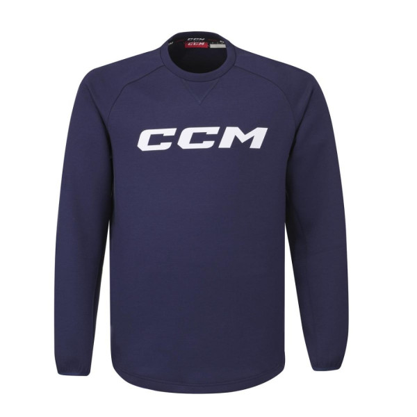 Hokejová Mikina CCM Locker Room Fleece Crew Navy