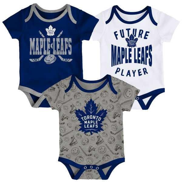 Bodýčko Toronto Maple Leafs 3PK Baby Set