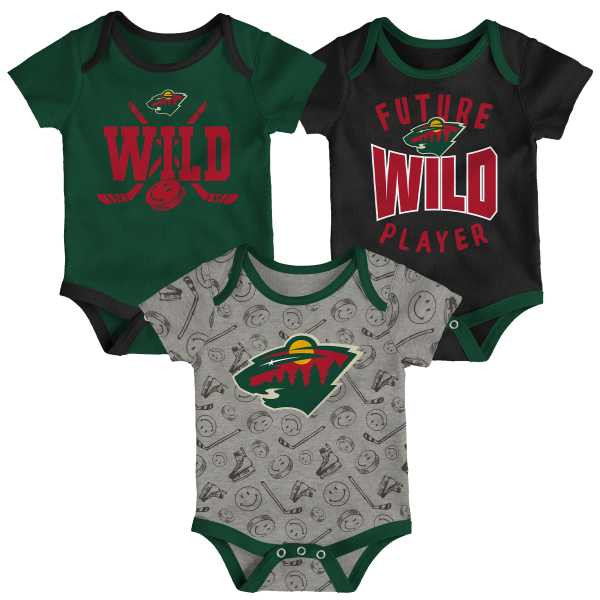 Bodýčko Minnesota Wild 3PK Baby Set