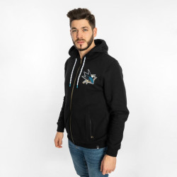 Mikina San Jose Sharks Back Check ’47 Morris Full Zip Hood