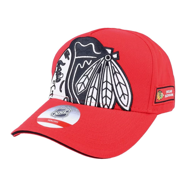 Dětská Kšiltovka Chicago Blackhawks Big-Face Precurved