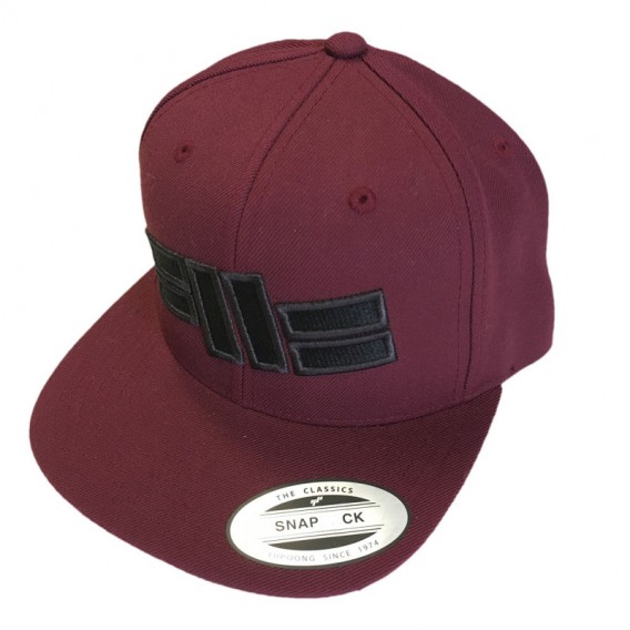 Snapback PitBull West Coast Front Logo Burgundy